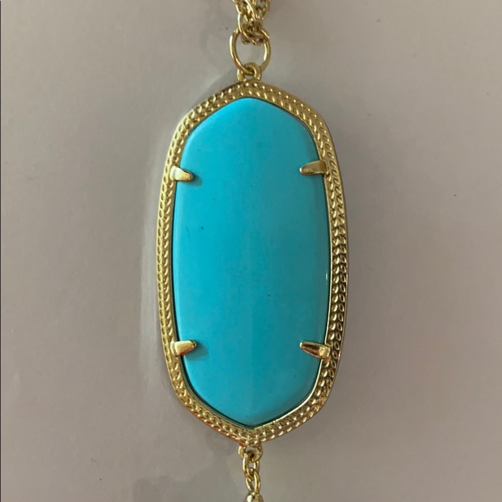 Kendra Scott Rayne Necklace in Turquoise - Picture 2 of 4